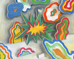 Installation (oil on canvas) project (2011, acrylic on paper)